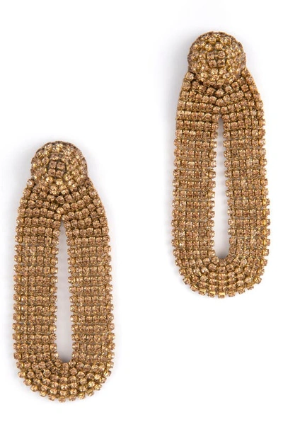 DEEPA GURNANI SHYNA CRYSTAL DROP EARRINGS