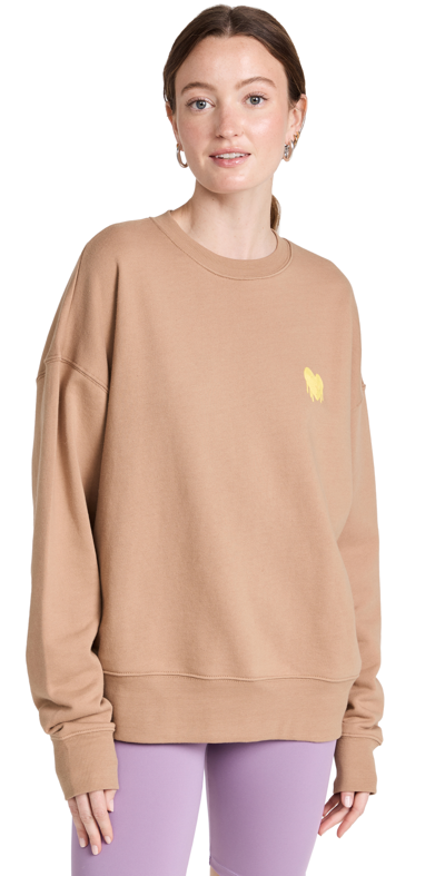 SPIRITUAL GANGSTER CREW SWEATSHIRT TAN