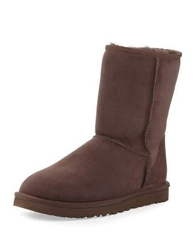UGG CLASSIC SHORT SUEDE BOOTS