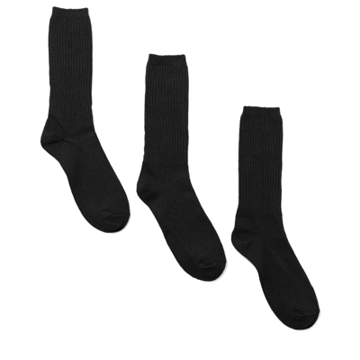 EDDIE BAUER Men's Solid Crew Socks - 3-Pack