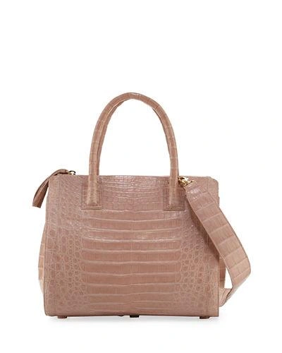 NANCY GONZALEZ CROCODILE MEDIUM DOUBLE-ZIP TOTE BAG
