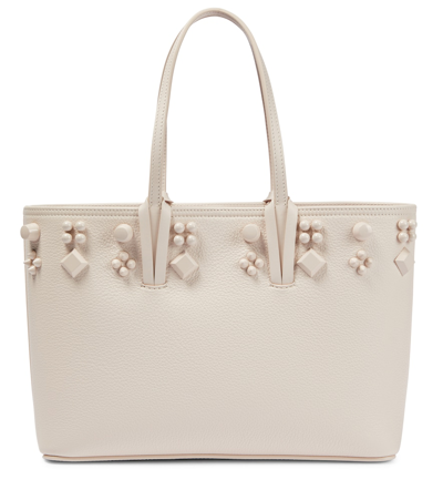 CHRISTIAN LOUBOUTIN CABATA SMALL LEATHER TOTE BAG