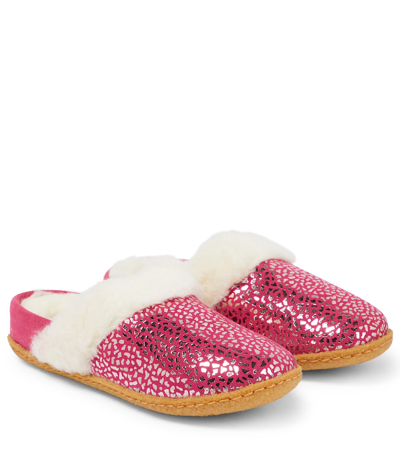 SOREL YOUTH NAKISKA SLIDE II SLIPPERS