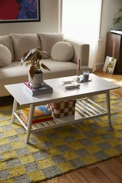 URBAN OUTFITTERS IRIS COFFEE TABLE IN WHITE AT URBAN OUTFITTERS