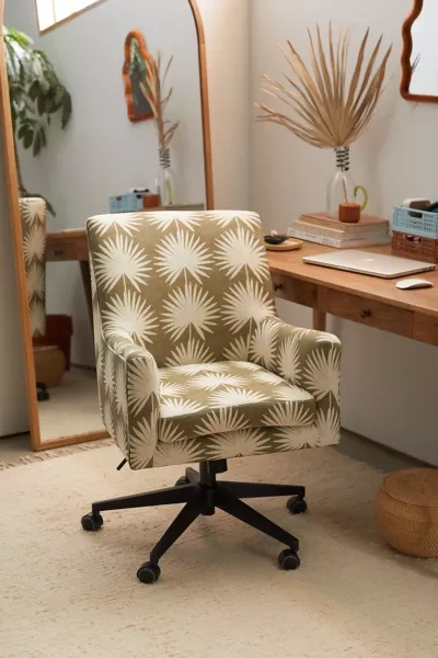URBAN OUTFITTERS PALM PATTERN ADJUSTABLE DESK CHAIR