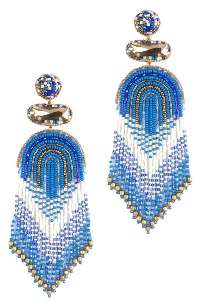 DEEPA GURNANI ISHANI BEADED DROP EARRINGS