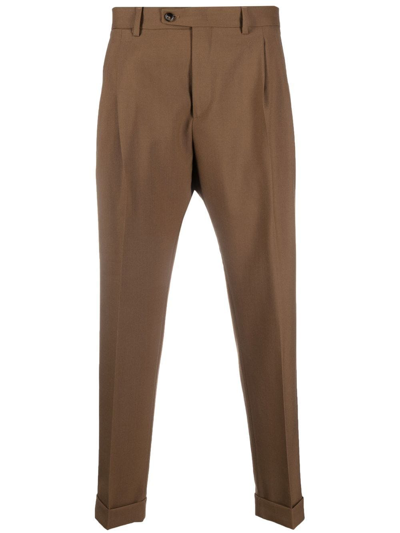 DELL'OGLIO VIRGIN WOOL TAILORED TROUSERS