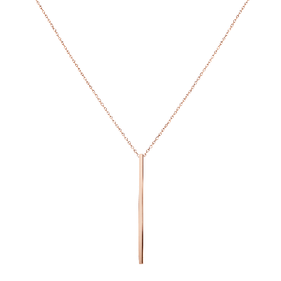 AURATE NEW YORK AURATE NEW YORK LONG GOLD BAR DROP NECKLACE