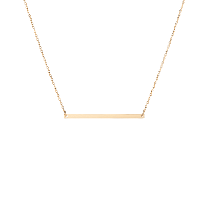 AURATE NEW YORK AURATE NEW YORK GOLD BAR NECKLACE