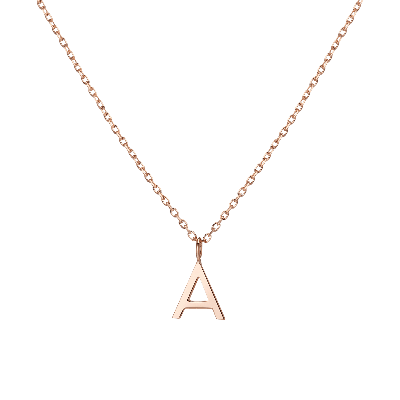 AURATE NEW YORK AURATE NEW YORK CLASSIC GOLD LETTER NECKLACE