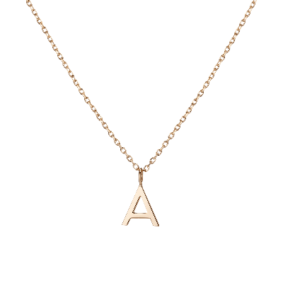 AURATE NEW YORK AURATE NEW YORK CLASSIC GOLD LETTER NECKLACE