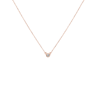 AURATE NEW YORK AURATE NEW YORK MINI DIAMOND BEZEL NECKLACE
