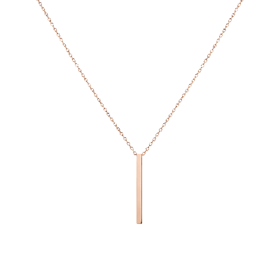 AURATE NEW YORK AURATE NEW YORK SHORT GOLD BAR DROP NECKLACE