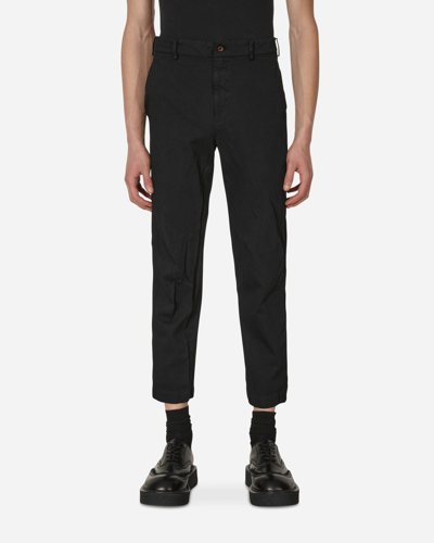 COMME DES GARCONS BLACK Crumpled Polyester Pants