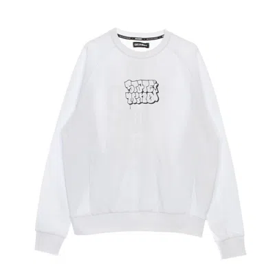 5TATE OF MIND MEN'S LIGHTWEIGHT CREWNECK SWEATSHIRT THROW UP CREWNECK WHITE