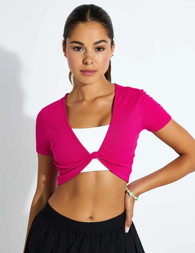 ALO YOGA ALO YOGA KNOTTY SHORT SLEEVE T-SHIRT