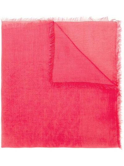 FENDI FENDI FF LOGO SCARF - PINK