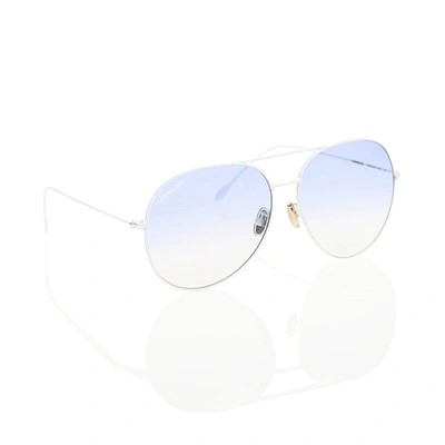 CARMEN SOL WHITE AVIATOR SUNGLASSES
