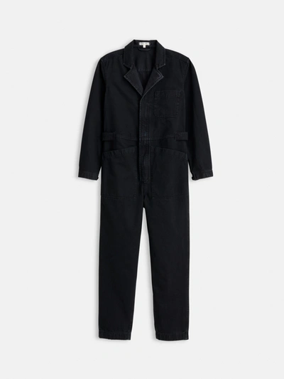 ALEX MILL STANDARD ZIP JUMPSUIT IN HERRINGBONE