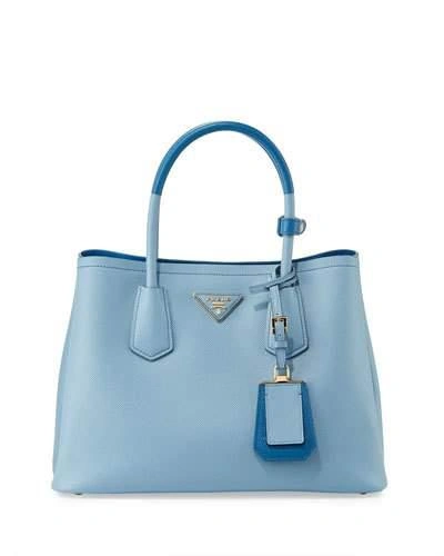 PRADA SAFFIANO CUIR DOUBLE MEDIUM TOTE BAG