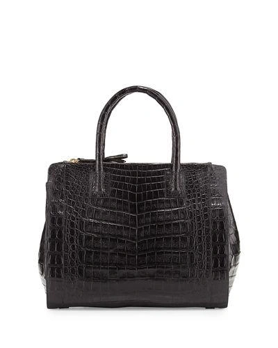 NANCY GONZALEZ CROCODILE LARGE DOUBLE-ZIP TOTE BAG