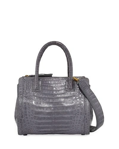 NANCY GONZALEZ CROCODILE MEDIUM DOUBLE-ZIP TOTE BAG