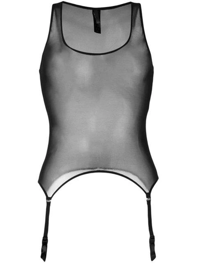 MAISON CLOSE 'Pure Tentation' Top mit Strumpfhaltern