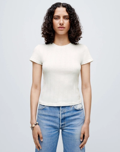 RE/DONE POINTELLE BABY TEE