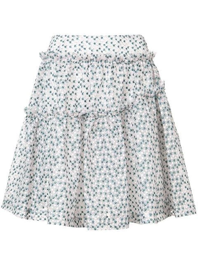 JOURDEN JOURDEN GASHA GATHERED SKIRT - PINK & PURPLE