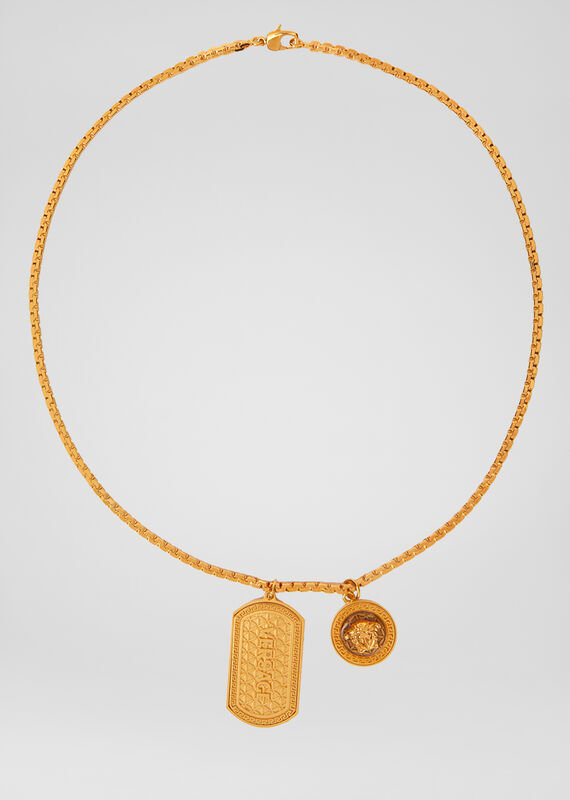 medusa necklace with tag