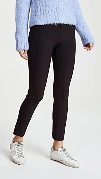 VERONICA BEARD ZIP BACK SCUBA PANTS BLACK