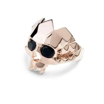 GUCCI MEN'S VAMPIRE SKULL RING ROSE GOLD