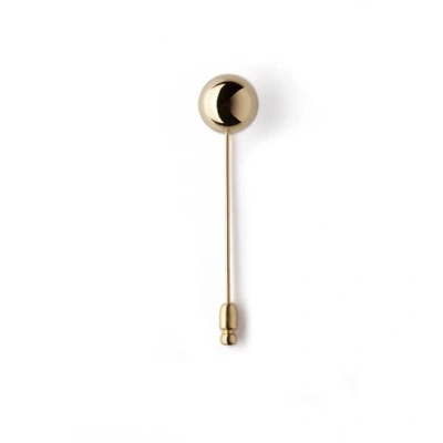 GUCCI MEN'S ORB LAPEL PIN GOLD