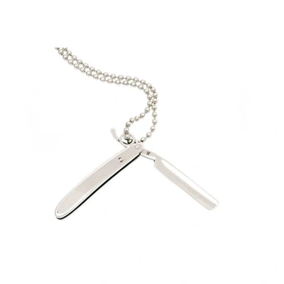 GUCCI MEN'S SILVER CUTTHROAT RAZOR NECKLACE