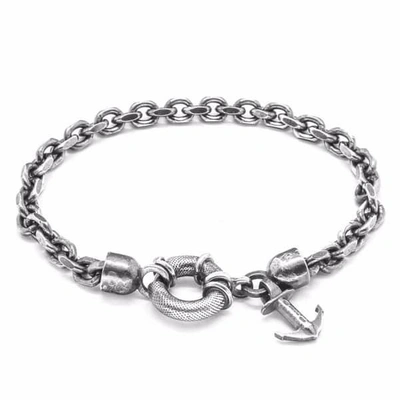 ANCHOR & CREW MEN'S SILVER SALCOMBE CHAIN BRACELET