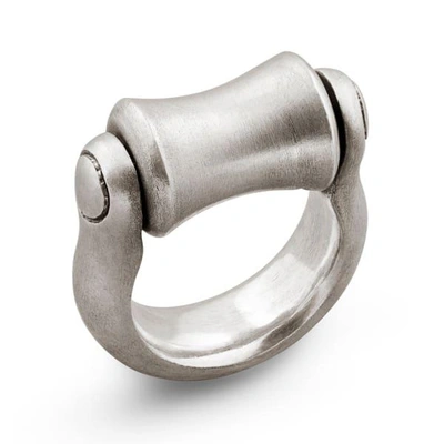 GUCCI MEN'S ROLLER RING IN STERLING SILVER