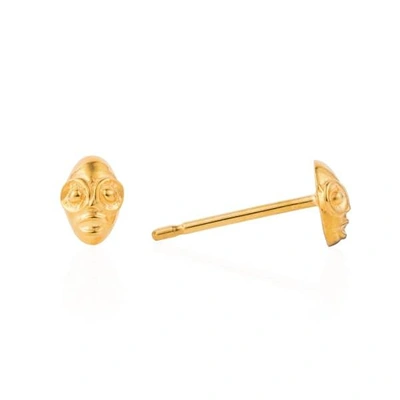 GUCCI WOMEN'S TINY VOODOO GHEDE EARRINGS GOLD