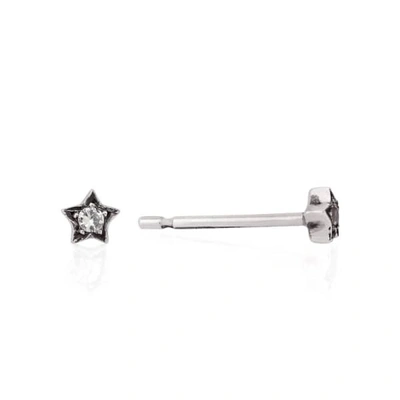 GUCCI WOMEN'S DIAMOND  STAR EARRINGS - SILVER