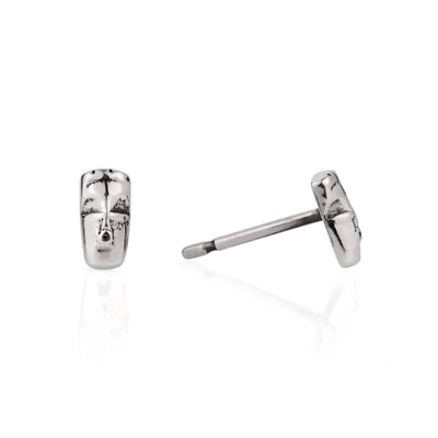 GUCCI WOMEN'S TINY VOODOO DAMBALLAH EARRINGS SILVER