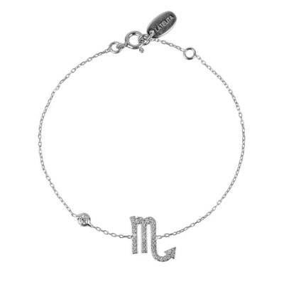 LATELITA LONDON WOMEN'S ZODIAC HOROSCOPE STAR SIGN BRACELET SCORPIO SILVER