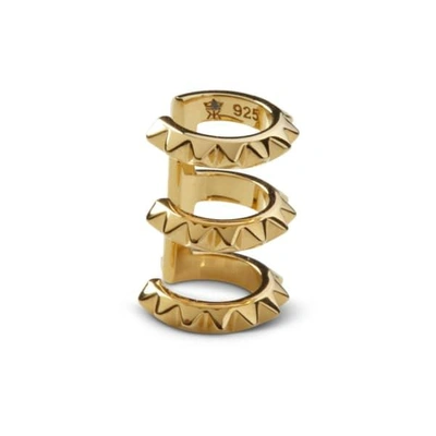GUCCI WOMEN'S CROC TRIPLE EAR CUFF YELLOW GOLD