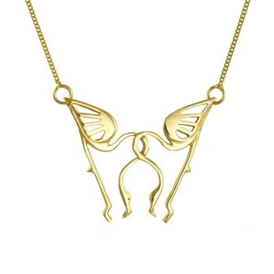 GUCCI WOMEN'S GOLD FLAMINGO NECKLACE