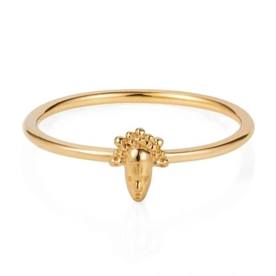 GUCCI WOMEN'S TINY VOODOO LEGBA RING GOLD