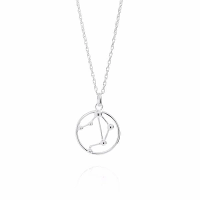 YASMIN EVERLEY JEWELLERY WOMEN'S SILVER LIBRA ASTROLOGY NECKLACE