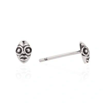 GUCCI WOMEN'S TINY VOODOO GHEDE EARRINGS SILVER
