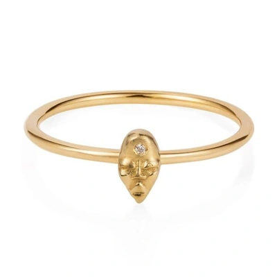 GUCCI WOMEN'S TINY VOODOO ERZULIE RING DIAMOND & GOLD