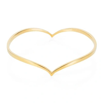 GUCCI WOMEN'S HEART BANGLE - GOLD