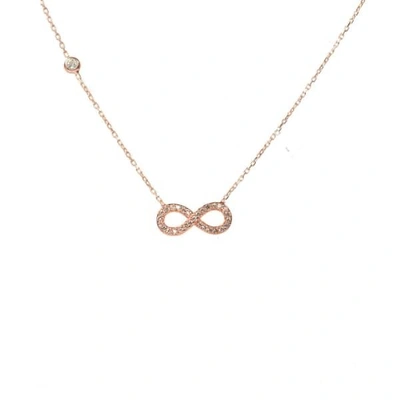 LATELITA LONDON Eternity Infinity Necklace Rosegold