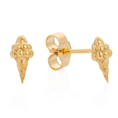 GUCCI WOMEN'S GOLD ICE CREAM STUDS