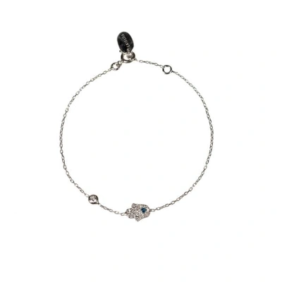 LATELITA LONDON WOMEN'S HAMSA HAND BRACELET SILVER